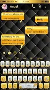 SMS Gold and Silver Bow Keyboard screenshot 2