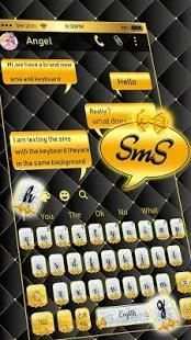 SMS Gold and Silver Bow Keyboard screenshot 4