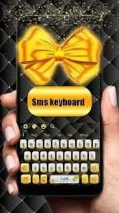 SMS Gold and Silver Bow Keyboard screenshot 3