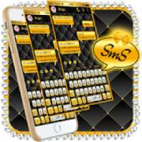 SMS Gold and Silver Bow Keyboard on 9Apps