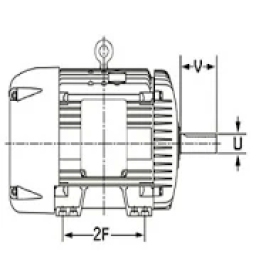 Electrical Motor Frame Size NEMA आइकन
