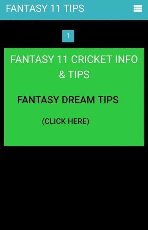 FANTASY DREAM 11 TIPS - CRICKET screenshot 6
