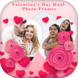 ikon Valentine Day Dual Photo Frame
