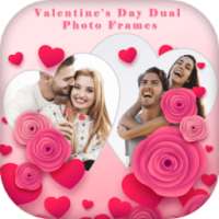 Valentine Day Dual Photo Frame