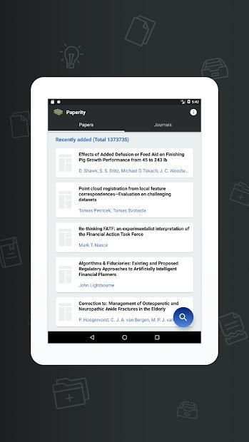 Paperity: Open Academic Papers Reader App screenshot 1