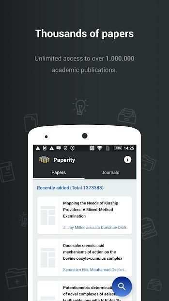 Paperity: Open Academic Papers Reader App स्क्रीनशॉट 3