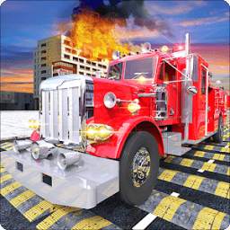 Fire Fighter Truck: Speed Bump Car Crash Test 0.9