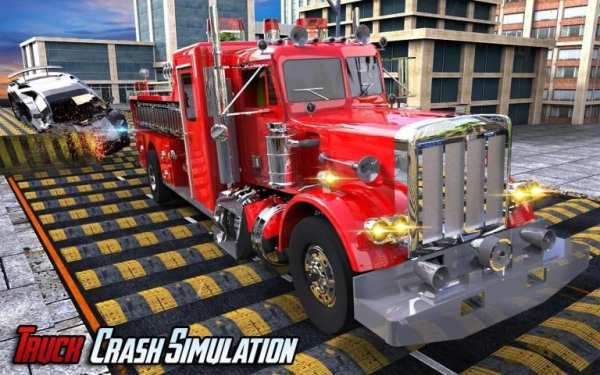Fire Fighter Truck: Speed Bump Car Crash Test screenshot 6