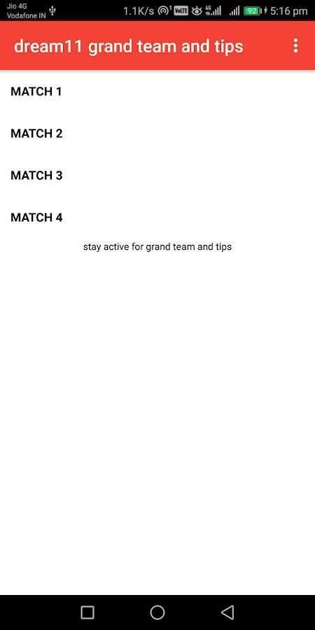 dream11 grand team and tips screenshot 1