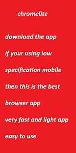 chromelite - fast and light browser screenshot 1