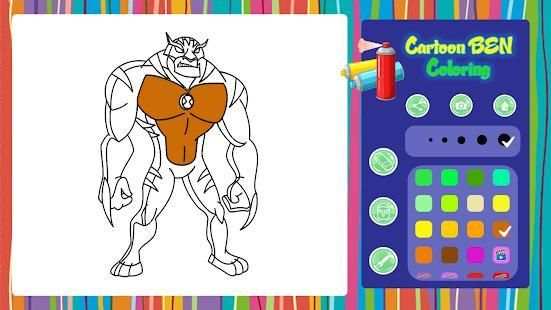 Cartoon Ben Coloring screenshot 4