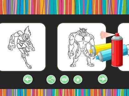 Cartoon Ben Coloring screenshot 2