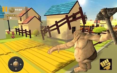 Angry Gorilla Rampage 2018: City Attack 3D स्क्रीनशॉट 3