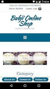 Babji Online Shop screenshot 2