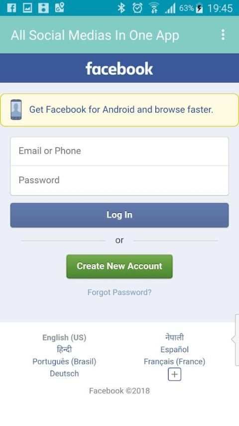 All Social Network in one App screenshot 4
