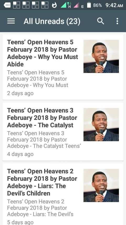 Teens: Open Heaven devotional screenshot 3