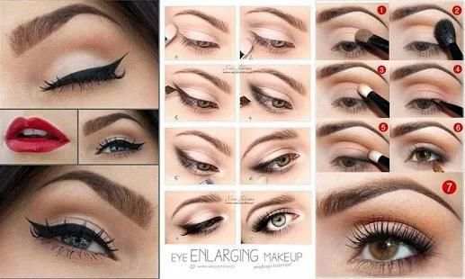 Bridal Makeup-Step by Step Lip,Eye Makeup tutorial screenshot 3