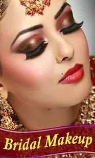 Bridal Makeup-Step by Step Lip,Eye Makeup tutorial screenshot 1