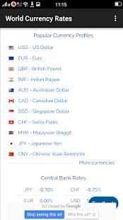 World Currency Rates screenshot 1