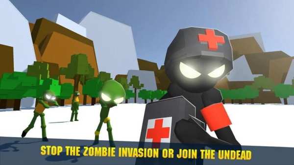 Sticky Man Zombie Fighting Epic Battle Simulator screenshot 4