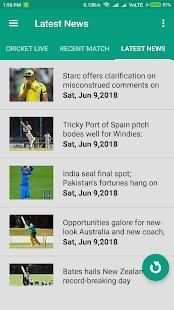 Cricket Live screenshot 1
