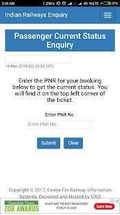 Train Running Status,PNR Status, Seat Availability screenshot 2