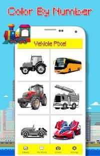 Car Vehicle Color By Number - Pixel Art स्क्रीनशॉट 14