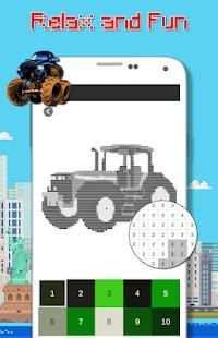 Car Vehicle Color By Number - Pixel Art स्क्रीनशॉट 6