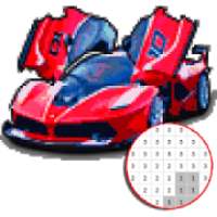 Car Vehicle Color By Number - Pixel Art logo