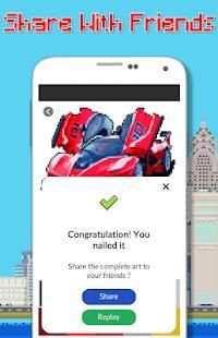 Car Vehicle Color By Number - Pixel Art स्क्रीनशॉट 3