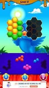 Bird Hexagon Block Puzzle स्क्रीनशॉट 2