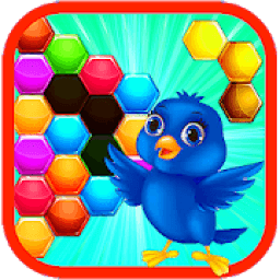 Bird Hexagon Block Puzzle आइकन