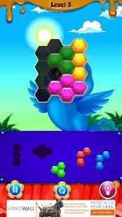 Bird Hexagon Block Puzzle स्क्रीनशॉट 4