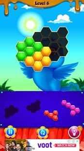 Bird Hexagon Block Puzzle स्क्रीनशॉट 3