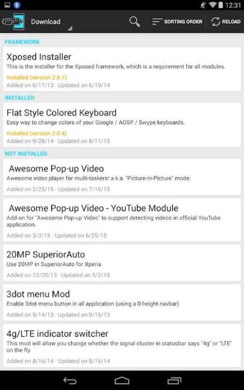 Xposed Installer स्क्रीनशॉट 3