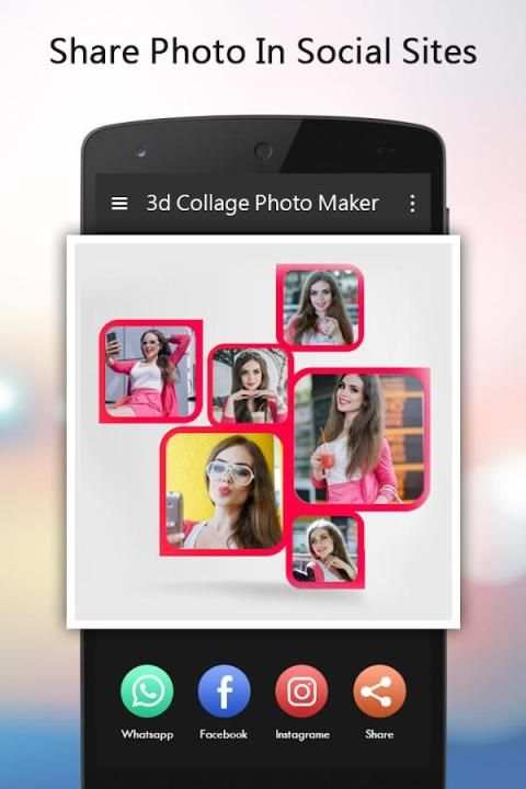 3D Collage Photo Frame स्क्रीनशॉट 1
