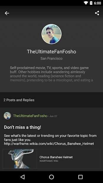 FANDOM for: Warframe screenshot 7