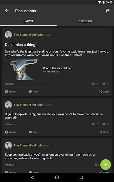 FANDOM for: Warframe screenshot 4