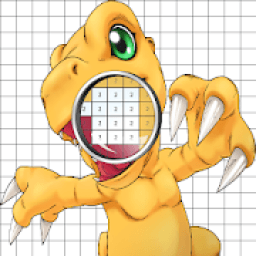 Color by Number Digimon Pixel Art icon