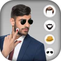 Men Photo Editor : Beard,Mustache,Hair,Goggles,Cap on 9Apps