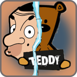 Wallpaper Mr Bean Cartoon With Teddy icon