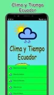 ☀☁ Clima y Tiempo Ecuador ⚡* screenshot 2