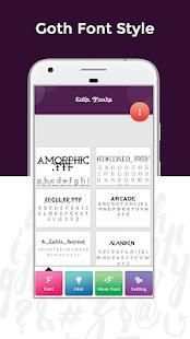 Goth Fonts Free 4 تصوير الشاشة