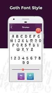 Goth Fonts Free 3 تصوير الشاشة