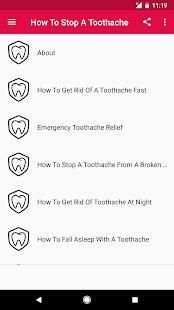 How To Stop A Toothache स्क्रीनशॉट 2
