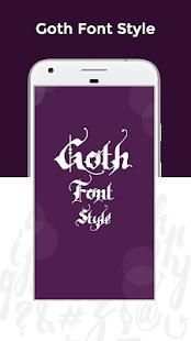 Goth Fonts Free 1 تصوير الشاشة