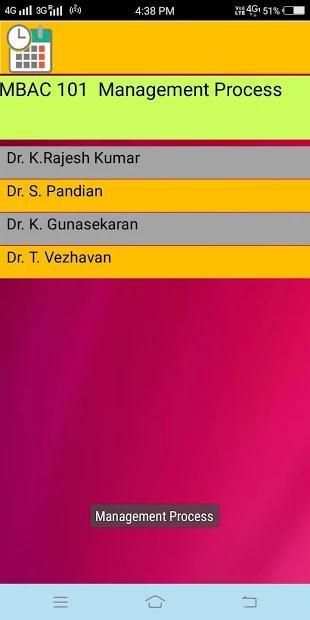 AUDBA TimeTable स्क्रीनशॉट 1