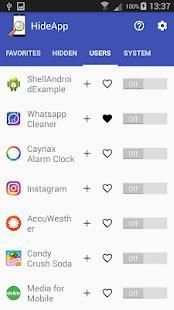 Hide App (Requires Root) screenshot 1