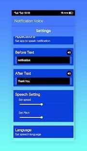 Notification Voice Reader screenshot 1