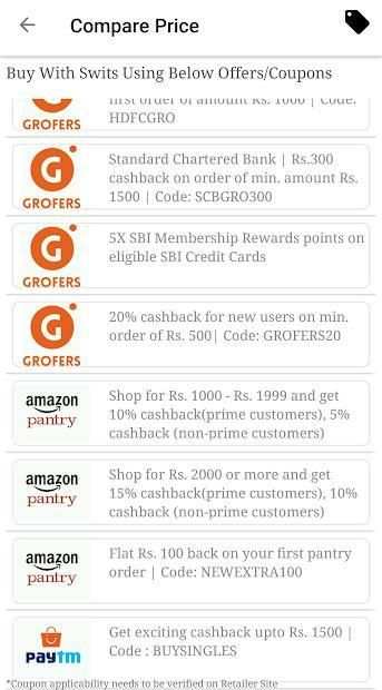 Swits, Cheapest Grocery at your Doorstep स्क्रीनशॉट 4
